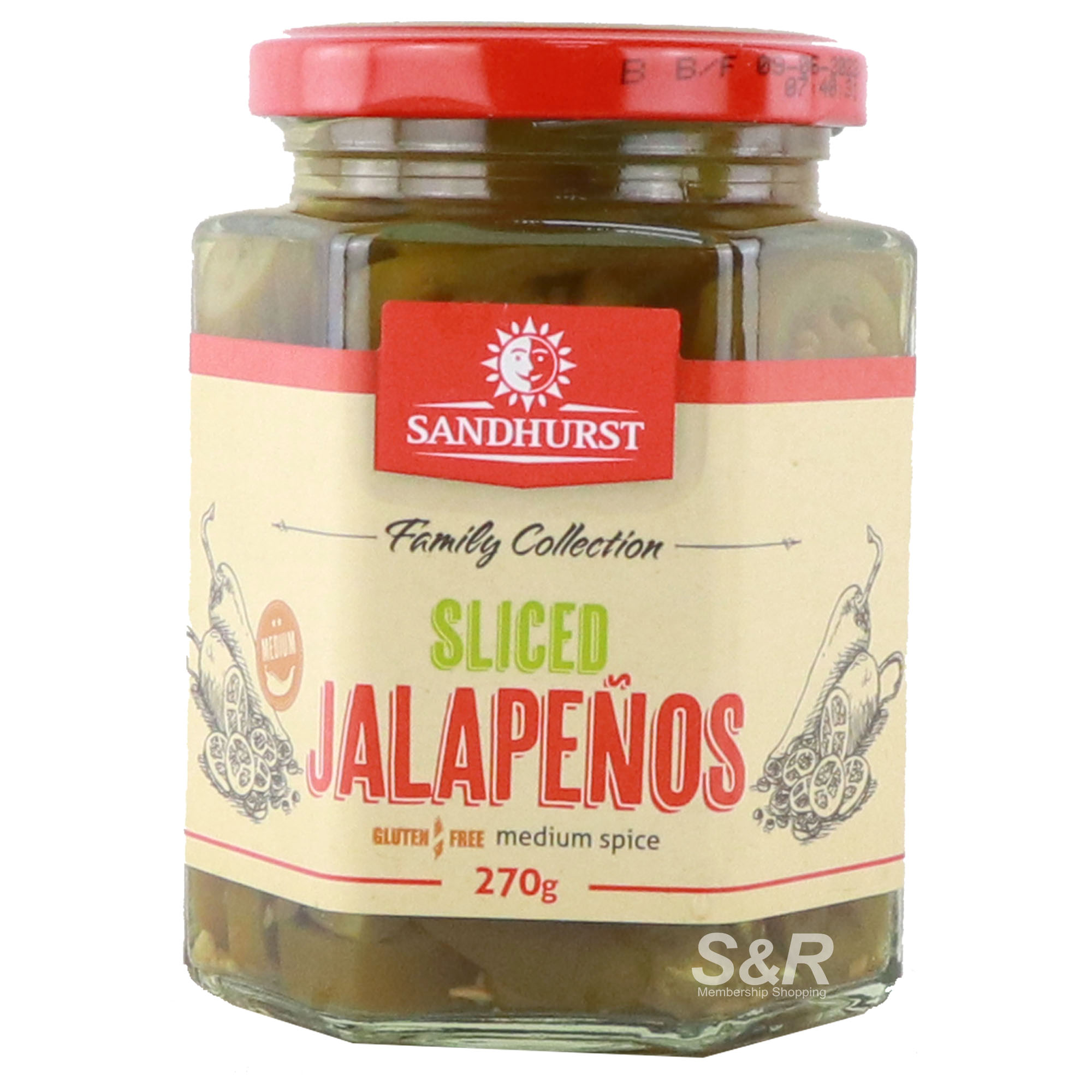 Sandhurst Sliced Jalapeno Peppers 270g